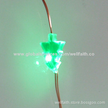 Tiny LED lights on ultra thin copper or silver wire